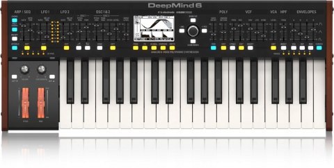 Behringer Deepmind 6 Analog synthesizer 37 Czarny, Biały