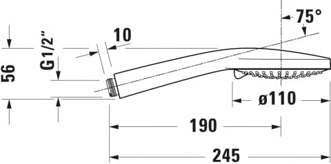 Duravit UV0652016010V3 srebrny