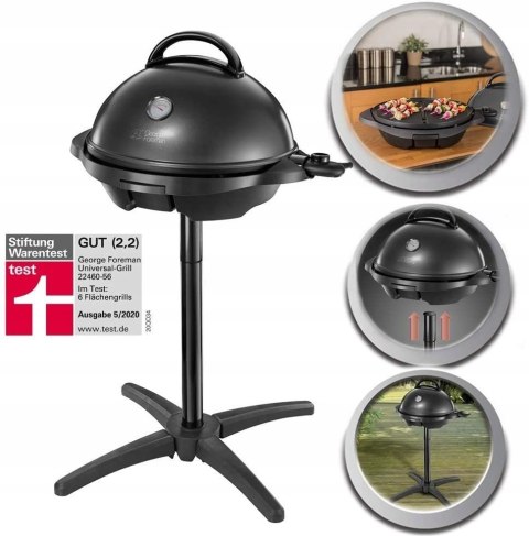 Grill elektryczny George Foreman 22460-56 czarny 2400W regulacja temperatur