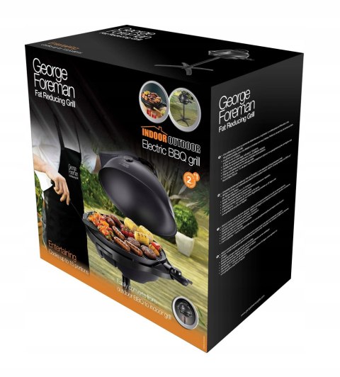 Grill elektryczny George Foreman 22460-56 czarny 2400W regulacja temperatur