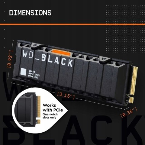 Dysk wewnętrzny SSD WD Black SN850X 4TB M.2 2280 PCIe NVMe