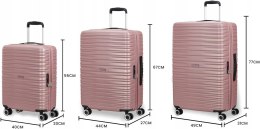 American Tourister Aerotech - 3-częściowy zestaw Różowy
