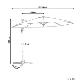 Parasol ogrodowy wiszący Home It Cantilever 3m