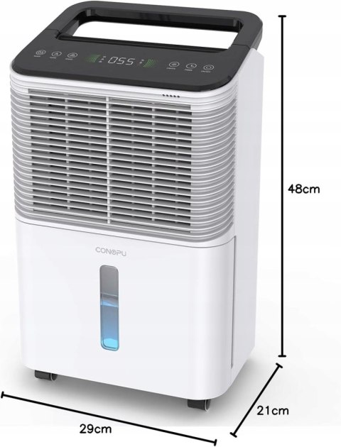 CONOPUPlus Osuszacz Powietrza 2,5L Ultra Cichy Timer Auto
