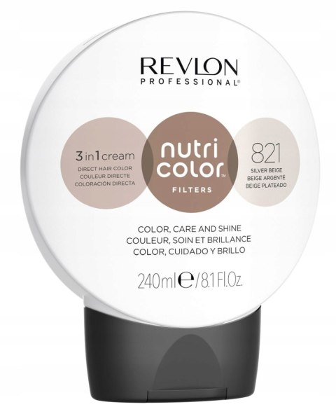 REVLON NUTRI COLOR MASKA Koloryzująca 240ml - 821 SILVER BEIGE