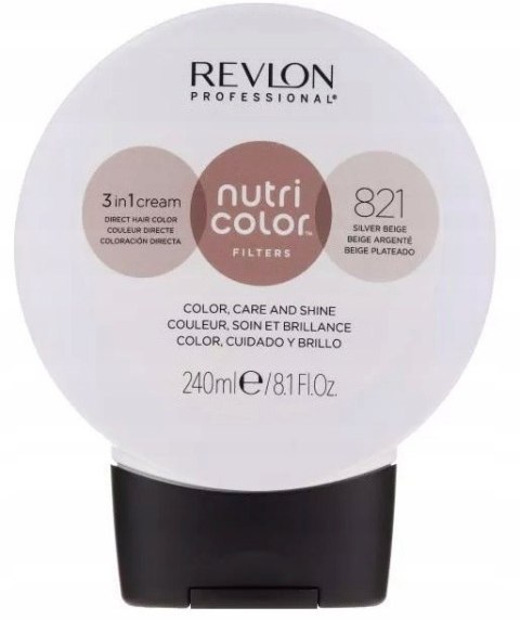 REVLON NUTRI COLOR MASKA Koloryzująca 240ml - 821 SILVER BEIGE
