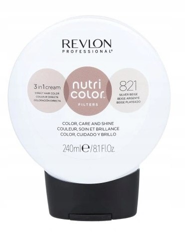 REVLON NUTRI COLOR MASKA Koloryzująca 240ml - 821 SILVER BEIGE