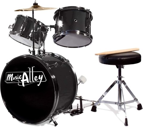 Music Alley zestaw perkusyjny dla dzieci 3-częściowy niebieski