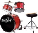 Music Alley zestaw perkusyjny dla dzieci 3-częściowy niebieski