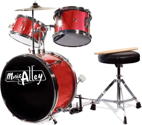 Music Alley zestaw perkusyjny dla dzieci 3-częściowy niebieski