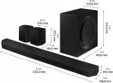 Soundbar z bezprzewodowym subwooferem Samsung HW-Q995B 11.1.4