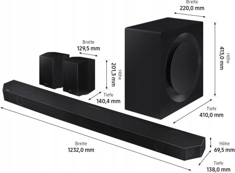 Soundbar z bezprzewodowym subwooferem Samsung HW-Q995B 11.1.4