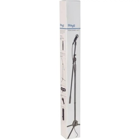 ZESTAW MIKROFONOWY PRZEWODOWY | STAGG SDM50 SET | MIKROFON + KABEL + STATYW