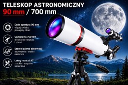 Sovonix 90/700 Teleskop Refraktor FMC + Barlow + Adapter Smartfon