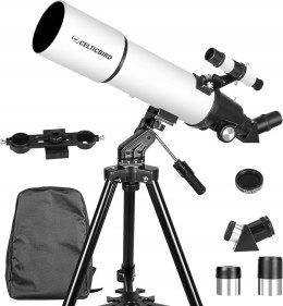Teleskop astronomiczny Celticbird 80/600 z plecakiem i adapterem na telefon