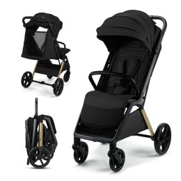 Wózek spacerowy Kinderkraft LOOM czarny aluminiowy automatyczne składanie