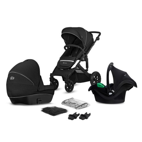 Kinderkraft wózek wielofunkcyjny PRIME LITE 3IN1 MINK PRO BLACK