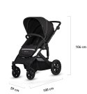 Kinderkraft wózek wielofunkcyjny PRIME LITE 3IN1 MINK PRO BLACK