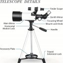 Misilmp 40070 Teleskop Refraktor 70/400 Barlow + Adapter Smartfon + Torba