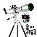 Teleskop refraktor ESSLNB 80/700 mm AZ statyw Barlow obserwacje nieba