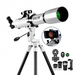 Teleskop refraktor ESSLNB 80/700 mm AZ statyw Barlow obserwacje nieba