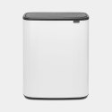 Kosz na śmieci metal Brabantia 60l biały