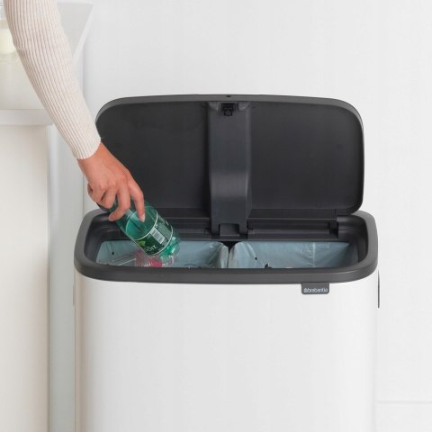 Kosz na śmieci metal Brabantia 60l biały