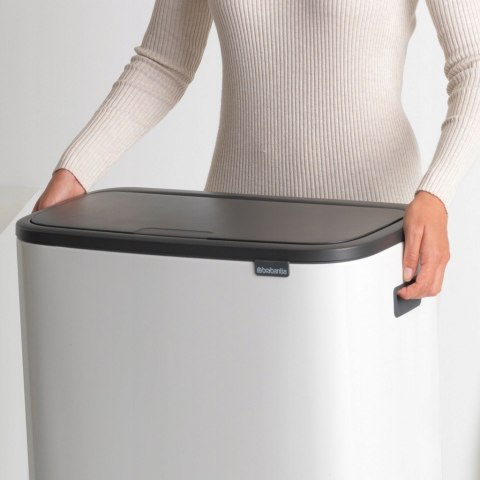 Kosz na śmieci metal Brabantia 60l biały