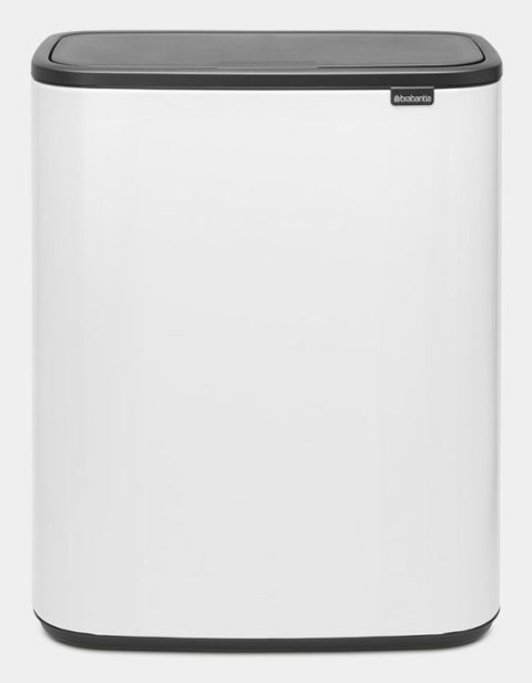 Kosz na śmieci metal Brabantia 60l biały
