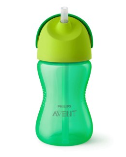 Kubek do nauki picia Philips Avent silikonowy zielony 300 ml ze słomką