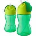 Kubek do nauki picia Philips Avent silikonowy zielony 300 ml ze słomką