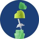 Kubek do nauki picia Philips Avent silikonowy zielony 300 ml ze słomką