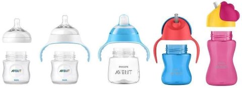 Kubek do nauki picia Philips Avent silikonowy zielony 300 ml ze słomką