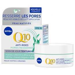 Nivea krem do pielęgnacji Q10 Anti-Wrinkle Tightened Pores Day Care SPF15