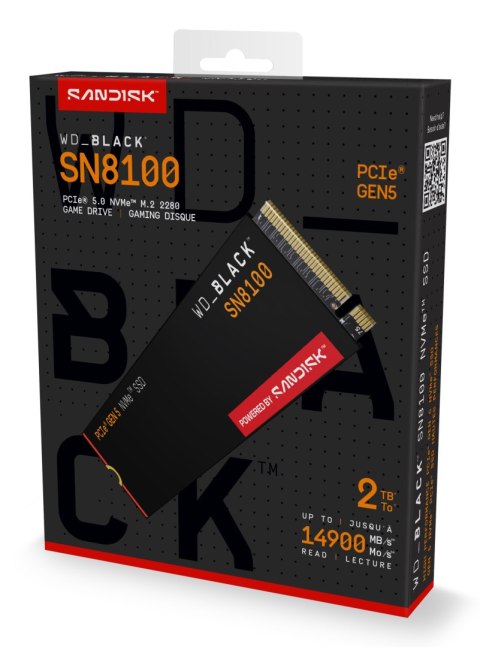 Dysk wewnętrzny SSD WD Black SN8100 2 TB M.2 PCIe 14900MB/s