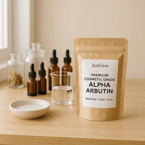 JustGlow premium alfa arbutyna w proszku 20g idealny do serum