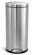 Kosz na śmieci stal nierdzewna simplehuman 30l srebrny