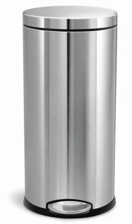 Kosz na śmieci stal nierdzewna simplehuman 30l srebrny