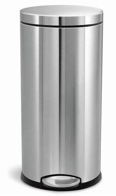 Kosz na śmieci stal nierdzewna simplehuman 30l srebrny
