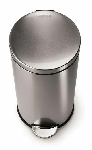 Kosz na śmieci stal nierdzewna simplehuman 30l srebrny