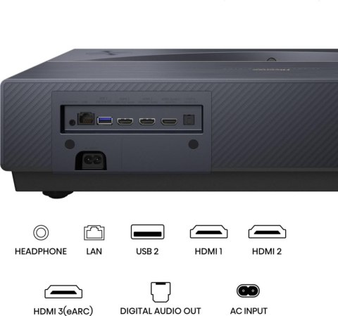 Projektor Hisense PT1 4K UHD 2500 ANSI TriChroma Laser UST Smart