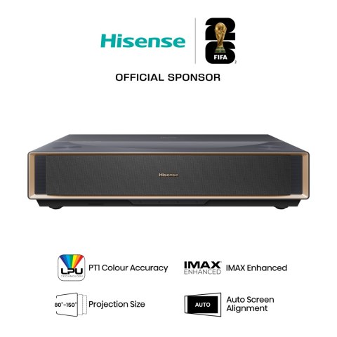 Projektor Hisense PT1 4K UHD 2500 ANSI TriChroma Laser UST Smart