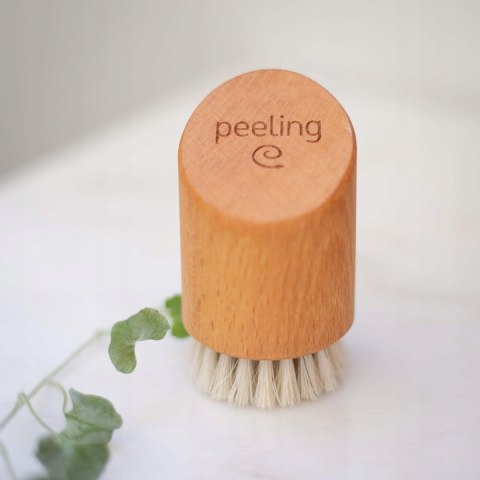 SZCZOTECZKA DO TWARZY PEELING CZYSZCZENIE TWARZY - NATURALNE DREWNO