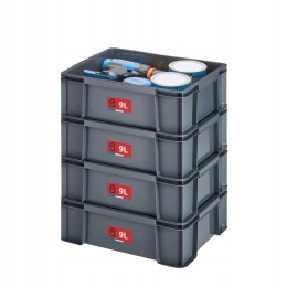 Sundis zestaw 4 pojemników MASTER BOX, 9L - 11,6 x 38 x 29 cm