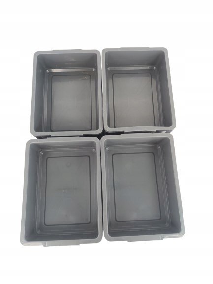 Sundis zestaw 4 pojemników MASTER BOX, 9L - 11,6 x 38 x 29 cm