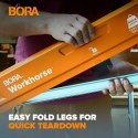 BORA Workhorse XT Saw Horses 2 Pack Składana para ciężkich koni piłowych