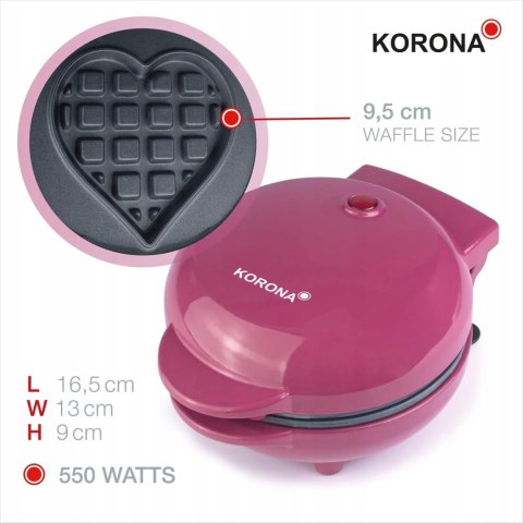 Korona 41006 Mini gofrownica w kształcie serca