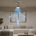 LAMPA SUFITOWA LED z WIATRAKIEM WENTYLATOR SUFITOWY 106cm FIXED BLADE
