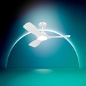 LAMPA SUFITOWA LED z WIATRAKIEM WENTYLATOR SUFITOWY 106cm FIXED BLADE