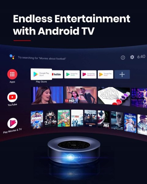 Projektor Anker Nebula Cosmos Max 4K 1500 ANSI Android TV WiFi BT HDR